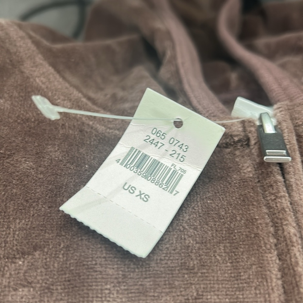 Aerie NWT cropped style jacket zip up jacket brown with pockets 78% cotton - Picture 15 of 15